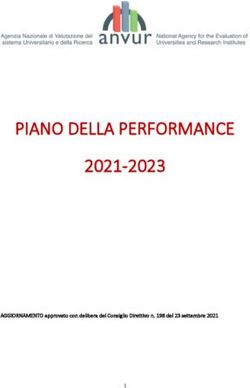 PIANO DELLA PERFORMANCE 2021-2023 - ANVUR