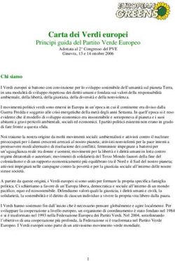 Carta dei Verdi europei - Principi guida del Partito Verde Europeo