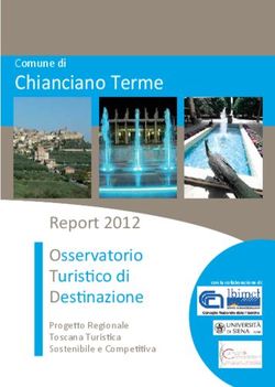 Chianciano Terme Comune di - Report 2012 Osservatorio Turistico di Destinazione