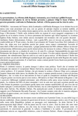 RASSEGNA STAMPA AUTONOMIA REGIONALE VENERDI' 15 FEBBRAIO 2019 - CISL Veneto