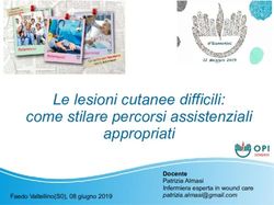 Le lesioni cutanee difficili: come stilare percorsi assistenziali appropriati - Docente Patrizia Almasi Infermiera esperta in wound care ...