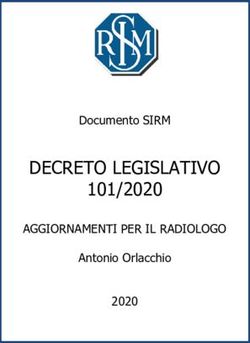 DECRETO LEGISLATIVO 101/2020 - AGGIORNAMENTI PER IL RADIOLOGO Documento SIRM - Antonio Orlacchio 2020