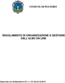 REGOLAMENTO DI ORGANIZZAZIONE E GESTIONE DELL'ALBO ON LINE - COMUNE DI PIANORO