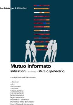 Mutuo Informato Indicazioni a chi richiede un Mutuo Ipotecario