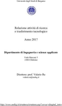 Relazione attività di ricerca e trasferimento tecnologico Anno 2017