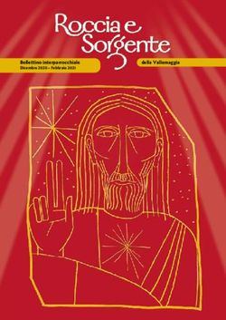Bollettino interparrocchiale Dicembre 2020 - Febbraio 2021 della Vallemaggia - Parrocchie del ...