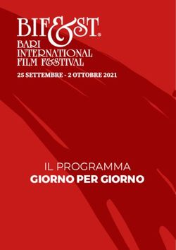 GIORNO PER GIORNO IL PROGRAMMA - Bifest