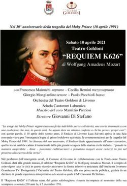 "REQUIEM K626" Sabato 10 aprile 2021 Teatro Goldoni