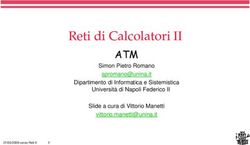 RETI DI CALCOLATORI II - ATM SIMON PIETRO ROMANO DIPARTIMENTO DI INFORMATICA E SISTEMISTICA - UNINA STIDUE