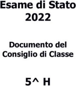 Esame di Stato 2022 - 5 H Documento del Consiglio di Classe - Liceo Sarpi