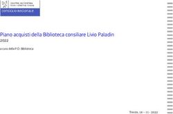 Piano acquisti della Biblioteca consiliare Livio Paladin - 2022 a cura della P.O. Biblioteca - Consiglio ...