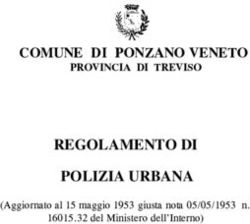 REGOLAMENTO DI POLIZIA URBANA - COMUNE DI PONZANO VENETO - Aggiornato al 15 maggio 1953 giusta nota 05/05/1953 n.