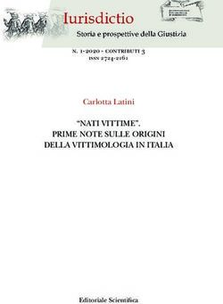 "NATI VITTIME". PRIME NOTE SULLE ORIGINI DELLA VITTIMOLOGIA IN ITALIA - Carlotta Latini n. 1-2020 - contributi 3 - "NATI VITTIME" ...