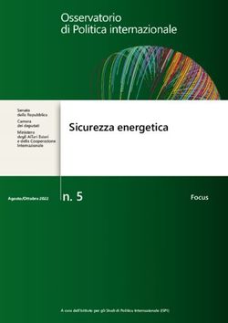 Sicurezza energetica Agosto/Ottobre 2022 n. 5 - Parlamento Italiano