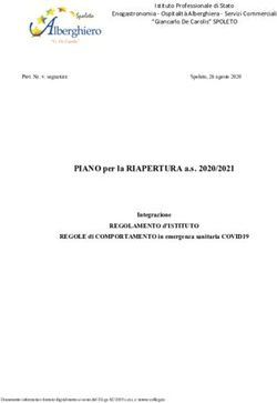 PIANO per la RIAPERTURA a.s. 2020/2021