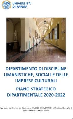 DIPARTIMENTO DI DISCIPLINE UMANISTICHE, SOCIALI E DELLE IMPRESE CULTURALI PIANO STRATEGICO DIPARTIMENTALE 2020-2022 - Approvato con Decreto del ...