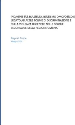 INDAGINE SUL BULLISMO, BULLISMO OMOFOBICO E LEGATO AD ALTRE FORME DI DISCRIMINAZIONE E SULLA VIOLENZA DI GENERE NELLE SCUOLE SECONDARIE DELLA ...