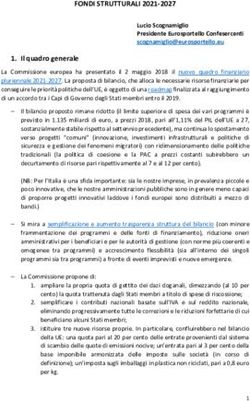 FONDI STRUTTURALI 2021-2027