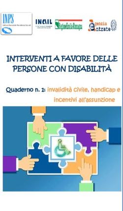 INTERVENTI A FAVORE DELLE PERSONE CON DISABILITÀ - Quaderno n. 1: invalidità civile, handicap e incentivi all'assunzione - INTERVENTI A FAVORE ...