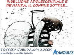 RIBELLIONE ADOLESCENZIALE E DEVIANZA, IL CONFINE SOTTILE - DOTT.SSA GUENDALINA ZUCCHI - IC Caroli