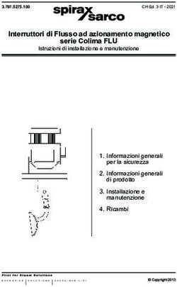 Interruttori di Flusso ad azionamento magnetico serie Colima FLU - Informazioni generali per la sicurezza 2. Informazioni generali di prodotto ...
