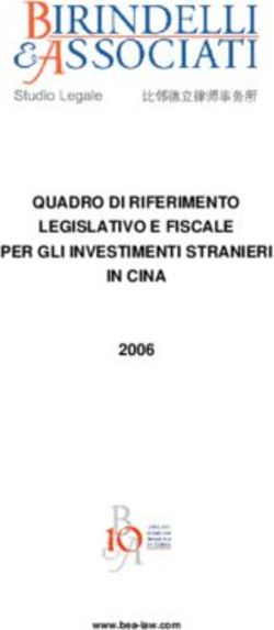 QUADRO DI RIFERIMENTO LEGISLATIVO E FISCALE PER GLI INVESTIMENTI STRANIERI IN CINA 2006 - www.bea-law.com