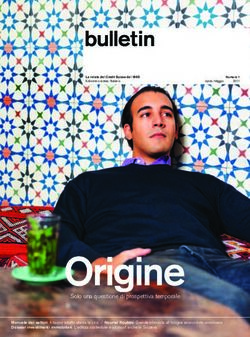 Origine Solo una questione di prospettiva temporale - Credit Suisse