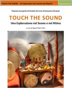 TOUCH THE SOUND Una Esplorazione nel Suono e nel Ritmo - TOUCH THE SOUND An Exploration into Sound and Rhythm