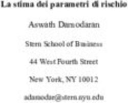 La stima dei parametri di rischio - Aswath Damodaran Stern School of Business 44 West Fourth Street