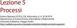 LEZIONE 5 PROCESSI SISTEMI OPERATIVI (9 CFU), CDL INFORMATICA, A. A. 2018/2019 DIPARTIMENTO DI SCIENZE FISICHE, INFORMATICHE E MATEMATICHE ...