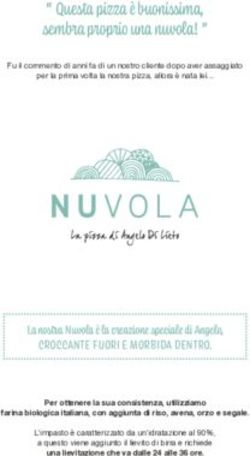 Questa pizza &egrave; buonissima, sembra proprio una nuvola!