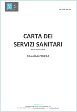 CARTA DEI SERVIZI SANITARI - POLIAMBULATORIO B.5 - VIS Medical