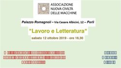 Dalla letteratura industriale a quella dei precari passando attraverso la letteratura Franco Carnevale Firenze - Nuova Civilt&agrave; delle Macchine