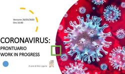 CORONAVIRUS: PRONTUARIO WORK IN PROGRESS - Versione 26/03/2020 Ore 16:00 - ANCI Liguria