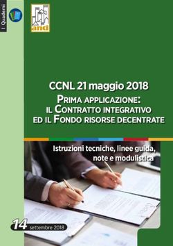 CCNL 21 maggio 2018 PRIMA APPLICAZIONE: IL CONTRATTO INTEGRATIVO ED IL FONDO RISORSE DECENTRATE - ANCI Sardegna