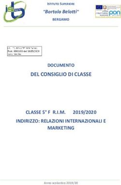 DEL CONSIGLIO DI CLASSE CLASSE 5 F R.I.M. 2019/2020 INDIRIZZO: RELAZIONI INTERNAZIONALI E MARKETING - Istituto Belotti