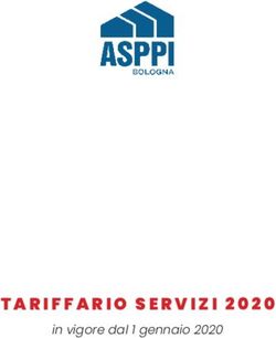 TARIFFARIO SERVIZI 2020 - in vigore dal 1 gennaio 2020 - Asppi Bologna