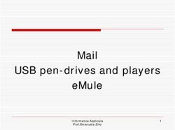 Mail USB pen-drives and players eMule - Informatica Applicata Prof.Emanuela Zilio