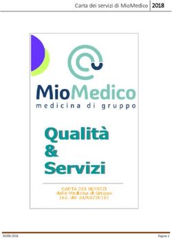 Carta dei servizi di MioMedico 2018