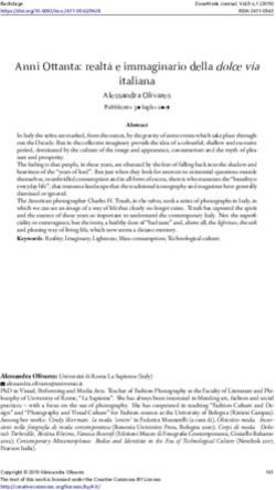 Anni Ottanta: realtà e immaginario della dolcevia italiana - ZoneModa Journal