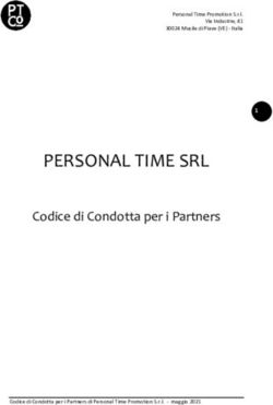 PERSONAL TIME SRL Codice di Condotta per i Partners