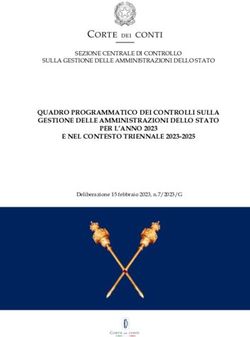QUADRO PROGRAMMATICO DEI CONTROLLI SULLA GESTIONE DELLE AMMINISTRAZIONI DELLO STATO PER L'ANNO 2023 E NEL CONTESTO TRIENNALE 2023-2025 - SEZIONE ...