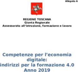 Competenze per l'economia digitale: indirizzi per la formazione 4.0 Anno 2019 - REGIONE TOSCANA Giunta Regionale Assessorato all'istruzione ...