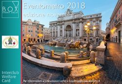 Eventometro 2018 edizione novembre - IT