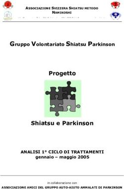Progetto Shiatsu e Parkinson - Gruppo Volontariato Shiatsu Parkinson