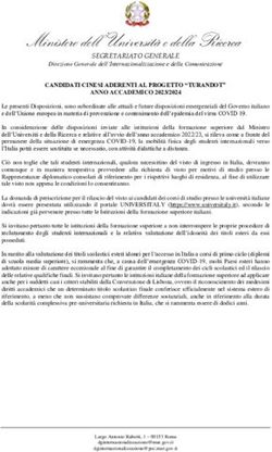 Ministero dell'Universit&agrave; e della Ricerca - SEGRETARIATO GENERALE - Studenti Stranieri