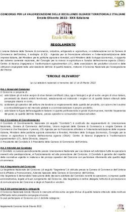 REGOLAMENTO CONCORSO PER LA VALORIZZAZIONE DELLE ECCELLENZE OLEARIE TERRITORIALI ITALIANE - Planb Communication