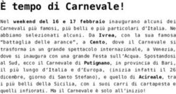 È tempo di Carnevale! - Weekend Premium