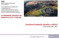 Ecosistemi lombardi, identita e criticita - Gioia Gibelli, SIEP - IALE - INU Lombardia