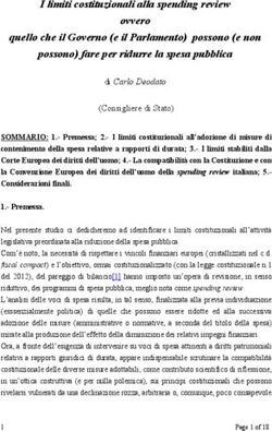 I limiti costituzionali alla spending review ovvero quello che il Governo (e il Parlamento) possono (e non possono) fare per ridurre la spesa pubblica